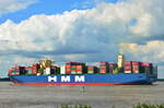 HMM ALGECIRAS , Containerschiff , IMO 9863297 , Baujahr 2020 , 400 x 61 m , 23946 TEU , 10.06.2020 , Grünendeich 