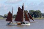 Die 1903 gebaute JOHANNA begleitete die PEKING auf ihrer Überführungsfahrt nach Hamburg. Die JOHANNA ist ü.a. 25 m lang, 4,76 m breit und hat einen Tiefgang von 1,15 m. Die Segelfläche des Besanewers beträgt 165 m². Heimathafen ist Hamburg. Frühere Namen: INGEBORG, HERTHA. Twielenfleth, 07.09.2020