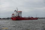 MED SERHAT (IMO 9461922) am 28.3.2021: Hamburg auslaufend, Elbe Höhe Wittenbergen /
Chemie- / Öltanker / BRZ 5.651 / Lüa 119,9 m, B 17,2 m, Tg 7,2 m / 1 Diesel  MaK / Typ 8M32C, 4.000 kW (5.440 PS), 11,9 kn / gebaut 2020 bei Erigli Shipyard, Türkei  / Eigner+Manager: MED Marine Istanbul, Türkei / Flagge: Malta, Heimathafen: Valetta  /
