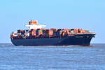 LE HAVRE EXPRESS , Containerschiff , IMO 9332872  , 293.18 x 40 m , Baujahr 2009 , 6350 TEU , 21.04.2022  , Cuxhaven