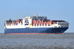 ATLANTIC SEA , Ro-Ro/Containerschiff , IMO 9670597 , Baujahr 2016 , 296 x 37.6 m , 3809 TEU , 22.04.2022 , Vuxhaven