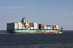 Container Ship MAERSK BUTON  (IMO:9392925) Es fährt unter der Flagge von Singapore.