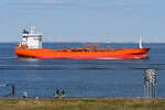 CAROLINE ESSBERGER , Tanker , IMO 9439151  , Baujahr 2009 , 124.33 x 17.2 m , 06.04.2025 , Cuxhaven - Alte Liebe ,