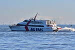 NORDLICHT , Fahrgastschiff , IMO 8816015 , 38.87 x 9,40m , Baujahr 1989 , Cuxhaven - Alte Liebe ,  06.04.2025 ,