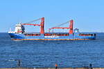 UHL FLASH , General Cargo , IMO 9785407 , 150 x  26 m , Baujahr 2019 , 06.04.2025 , Cuxhaven - Alte Liebe ,