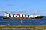 SEASPAN CALICTO , Containerschiff , IMO 9435038 , Baujahr 2010 , 210 x 30 m , 2546 TEU ,  Cuxhaven - Alte Liebe , 07.04.2025 ,
