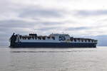 ATLANTIC SEA , RoRo - ConRo-Schiff , IMO 9670597 , 296 x 37 m , Baujahr 2016 , 08.04.2025 , Cuxhaven - Alte Liebe , 
