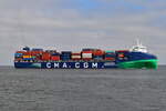CMA CGM TIVOLI , Containerschiff , IMO 9961312 , 205 x 32 m , Baujahr 2024 , 2126 TEU , 08.04.2025 , Cuxhaven - Alte Liebe , 