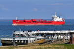 MOSTRAUM , Tanker , IMO 9829784 , Baujahr 2019 , 129.4 x 19.7 m , 08.04.2025 , Cuxhaven - Alte Liebe , 