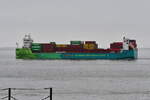 ECO MAESTRO , Feederschiff , IMO 9985942 , Baujahr 2024 , 148 x 27 m , 1259 TEU , 10.04.2025 , Cuxhaven - Alte Liebe , 