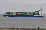 HEINRICH , Feederschiff , IMO 9584475 , 150 x 23 m , Baujahr 2012 , 1036 TEU , Cuxhaven - Alte Liebe , 10.04.2025 , 