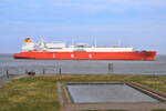 HELLAS ATHINA ,LNG Tanker , IMO 9872999 , 299 x 46.0 m , Baujahr 2021 , 11.04.2025 , Cuxhaven - Alte Liebe , 