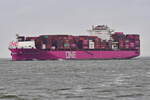 ONE RECOGNITION , Containerschiff , IMO 9952701 , Baujahr 2024 , 272.5 x 42.8 m , 7000 TEU , 11.04.2025 , Cuxhaven - Alte Liebe , 
