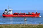 ARAGONITH , Tanker , IMO 9164081 , Baujahr 1999 , 93 x 15 m , Cuxhaven - Alte Liebe , 12.04.2025 , 