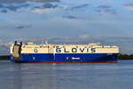 GLOVIS SUNSHINE , Fahrzeugtransporter , IMO  9955662 , 200 x 38 m , Baujahr 2024 , Lühe - Deich , 22.10.2025 
