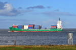 ELBWIND , Feederschiff , IMO 9483334 , Baujahr 2012 , 151.72 x 24 m , 1036 TEU , Cuxhaven , Alte Liebe , 27.10.2025 ,
