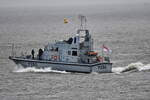 HMS Dasher P 280, Patrouillenschiff , 20.8 x 5.8 m , Baujahr 1988 , MMSI 235010480 , 29.10.2025 ,Cuxhaven , Alte Liebe , 