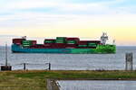ECO PONENTE , Feederschiff , IMO 9985966 , Baujahr 2024 , 148 x 27 m , 1250 TEU , Cuxhaven , Alte Liebe ,  01.11.202