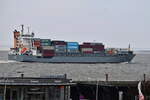 BJORG , Feederschiff , IMO 9231834 , Baujahr 2001 , 134.44 x 22.75 m , 868 TEU , Cuxhaven , Alte Liebe , 23.12.2025 ,