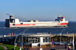 BOTHNIABORG , Ro-Ro Cargo Schiff , IMO 9267728 , Baujahr 2004 , 154 x 22 m , 25.12.2025  , Cuxhaven , Alte Liebe , 