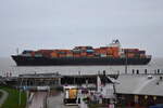 ADAMS , Containerschiff , IMO 9260914 , Baujahr 2003 , 280 x 40 m , 5928 TEU , 27.12.2025 , Cuxhaven , Alte Liebe , 