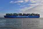 CSCL MARS , Containerschiff , IMO 9467287 , Baujahr 2011 , 366 x 52 m , 14074 TEU , 12.04.2026 , Alte Liebe Cuxhaven