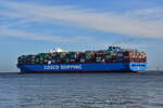 CSCL MARS , Containerschiff , IMO 9467287 , Baujahr 2011 , 366 x 52 m , 14074 TEU ,  12.04.2026 , Alte Liebe Cuxhaven