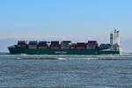 ELBINSEL , Feederschiff , IMO  9977426 , Baujahr 2024 , 170 x 27 m , 1400 TEU , 13.04.2026 , Alte Liebe Cuxhaven