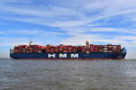 HMM HELSINKI , Containerschiff , IMO 9863340 , Baujahr 2020 , 400 x 61 m , 23964 TEU , 16.04.2026 , Alte Liebe Cuxhaven
