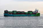 ECO KHAMSIN , Feederschiff , IMO 1020631 , Baujahr 2025 , 148 x 27 m , 1250 TEU , 18.04.2026 , Alte Liebe Cuxhaven