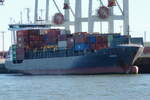 Containerschiff ANINA, IMO: 9354351, Flagge: POR auf der Elbe bei Waltershof. Aufnahmedatum: 18.08.2026.