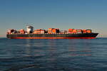 MEARSK GENOA , Containerschiff , IMO 9739680 , Baujahr 2016 , 337 x 48 m , 10100 TEU ,25.05.2026 , Cuxhaven Alte Liebe