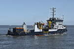 FORTUNA CRANE , Offshore Tug/Supply Ship, IMO 7403158 , Baujahr 1975 , 53 x 11 m , 25.05.2026 , Cuxhaven-Alte Liebe
