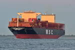 MSC TANZANIA , Containerschiff , IMO 9978731 , Baujahr 2025 ,335 x 51 m , 14000 TEU , 30.05.2026 , Cuxhaven-Alte Liebe