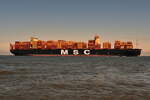 MSC GIOIA TAURO , Containerschiff , IMO 9946738 , Baujahr 2025 , 366 x51 m , 13115 TEU , 30.05.2026 , Cuxhaven-Alte Liebe