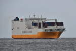 GREAT TEMA , Ro-Ro Container Schiff , IMO  9935038 , Baujahr 2023 , 249 x 39 m , Cuxhaven-Alte Liebe , 02.06.2026