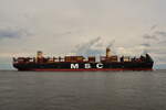 MSC GERMANY , Container Schiff , IMO 9987316 , Baujahr 2025 , 366 x 51 m , 16000 TEU , 02.06.2026 , Cuxhaven-Alte Liebe