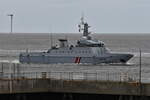 P676 , Franz. Kriegsschiff , MMSI 227000002 , 54 x 10 m , Baujahr 1994 , 04.06.2026 , Cuxhaven -Alte Liebe