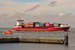 ELBSUMMER , Feederschiff , IMO  9386718 , Baujahr 2009 , 168 x 25 m , 1425 TEU , 05.06.2026  Cuxhaven-Alte Liebe