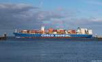 Containerschiff COSCO SHIPPING SEINE | IMO 9731949 | 11.08.2026 vor Cuxhaven