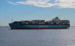 Containerschiff MAERSK MONTE PASCOAL | IMO 9283203 | 12.10.2026 vor Cuxhaven