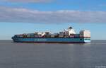 Containerschiff MAERSK MONTE PASCOAL | IMO 9283203 | 12.10.2026 vor Cuxhaven