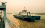 April 1992 Anlsslich einer Fahrt ber die Elbe von Wischhafen nach Glckstadt geknipst.