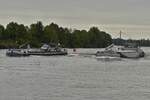 GMS Zwerver, 02314046, beim Versuch das GMS Asteria auf der Maas zu passieren, zu Tal nahe Maastricht.