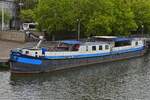 FGS LA MAR, Schiff fr Rad und Schiffreisen, lag in Maastricht am Kai. 09.2025
Das Schiff wurde im Jahr 2000 zu einem Passagierschiff umgebaut, kann 24 Personen an Bord nehmen.
