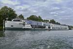 KFGS RIVERSIDE DEBUSSY ENI 04812690, BJ 2018, l 134,89 m, B 11,45 m, Pass 110, Reederei Riverside Luxury Cruises, hat in Maastricht fest gemacht. 24.07.2026