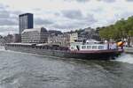 GMS JERICHO, ENI 02304715, L 90 m, B 10m, 1915 t, Heimathafen Geel (B), f�hrt in L�ttich auf der Maas an uns vorbei. 17.09.2026