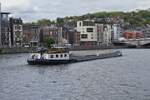 GMS VITA-NOVA, ENI 02103447, BJ 1960,  L 57 m, B 7,07 m, 533 t, Heimathafen Driessens (NL), zu Tal auf der Maas in L�ttich. 17.09.2026