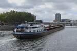 GMS ROMANIA – G, ENI 06003490, L 105 m, B 9,5 m, 1910t, zu Berg auf der Maas in L�ttich, Heimathafen Mersem (B) (Ex Namen: G�tz XII, Oranje B, Loma,) 09.2026