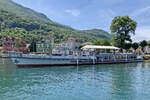 MS Ticino, Abgestellt in Porto Ceresio, 28.Juni 2021, Luganer See, Italien.